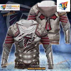 Atlanta Falcons NFL Knight Templar Armor Shirt NFL Hoodie 3D