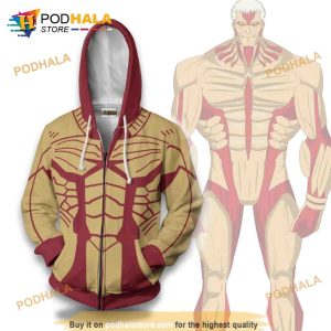 Attack On Titan Armored Titan 3D Hoodie Anime Casual Cosplay Costume