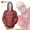 Attack On Titan Colossal Titan 3D Hoodie Anime Casual Cosplay