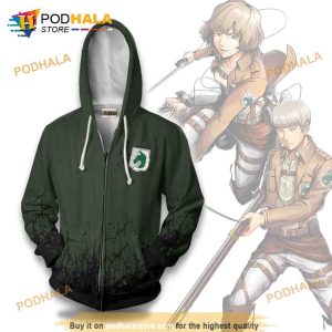 Attack On Titan Military Police Regiment 3D Hoodie Anime Casual Cosplay