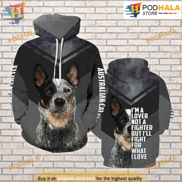 Australian Cattle Dog All Over Print 3D Hoodie Shirt Sweatshirt