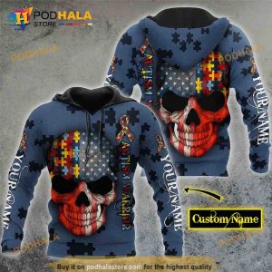 Autism Awareness Custom Name 3D Hoodie