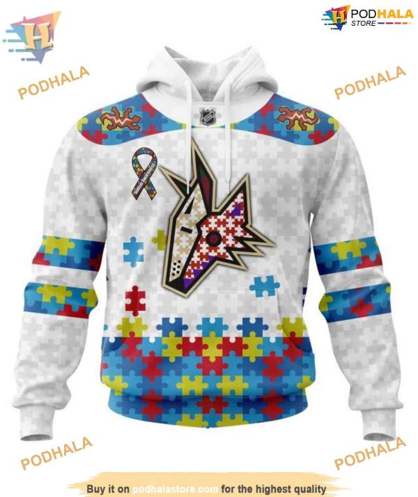 Autism Awareness NHL Arizona Coyotes Hoodie 3D