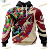 Autism Awareness NHL Personalized Arizona Coyotes Hoodie 3D