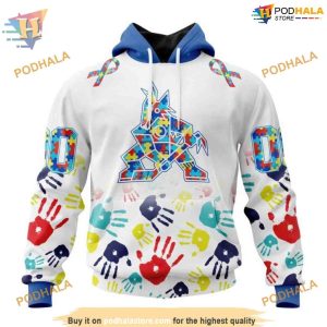 Autism Awareness Special NHL Arizona Coyotes Hoodie 3D