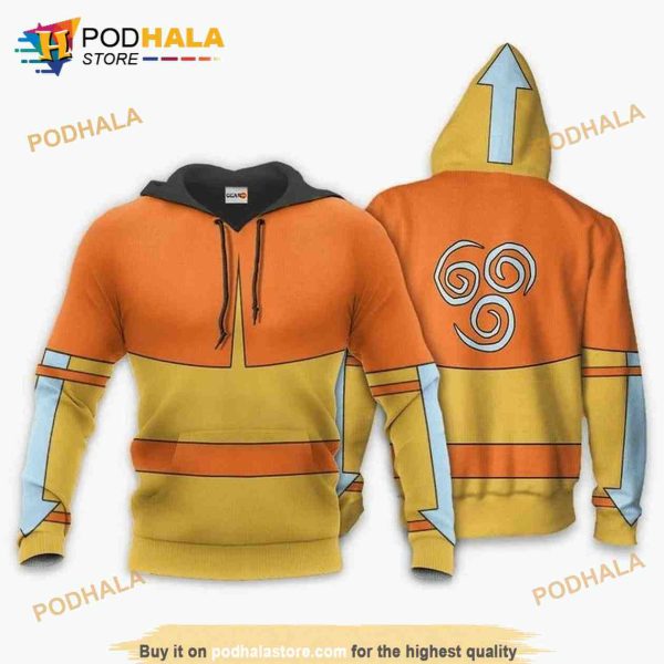 Avatar The Last Airbender Aang 3D Hoodie