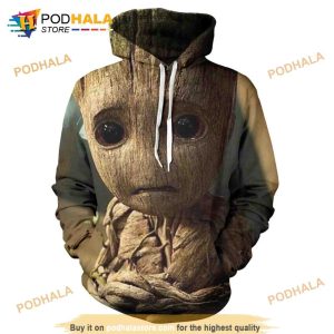 Baby Groot Art 3D Hoodie Shirt Sweatshirt