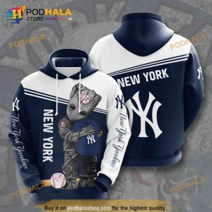 Baby Groot New York Yankees 3D Hoodie Shirt Sweatshirt