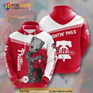 Baby Groot Philadelphia Phillies 3D Hoodie Shirt Sweatshirt