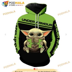 Baby Yoda Hug Under Armour 3D Hoodie Sweatshirt Shirt