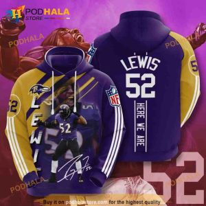 Baltimore Ravens Ray Lewis Hoodie 3D