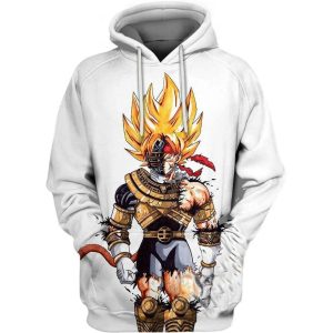 Bardock Aka Gokus Father Dragon Ball Over Print 3D Hoodie Sweatshirt