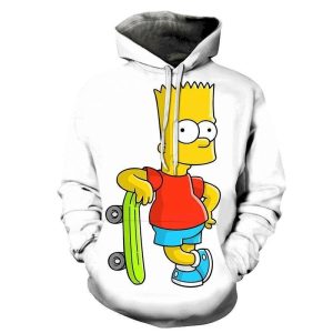 Bart Simpson The Simpson Cartoon 3D Hoodie Sweatshirt