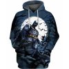 Batman Dc Dark Knight Rises Over Print 3D Hoodie Sweatshirt