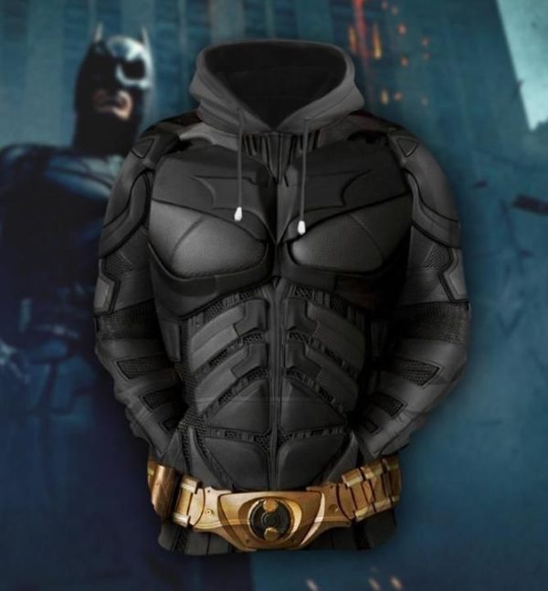 Batman The Dark Night Suit 3D Hoodie Sweatshirt