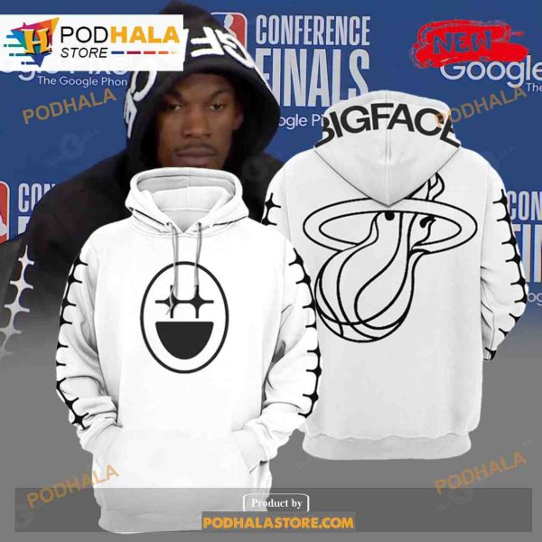 Big Face Coffee Jimmy Butler White Sweatshirt 3D Hoodie