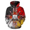 Bison Arrow Native American 3D Hoodie Sweatshirt