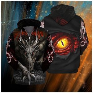 Black Dragon 3D T Shirt Hoodie