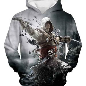 Black Flag Hero Edward James Kenway Cool Action Assassin’s Creed 3D Hoodie