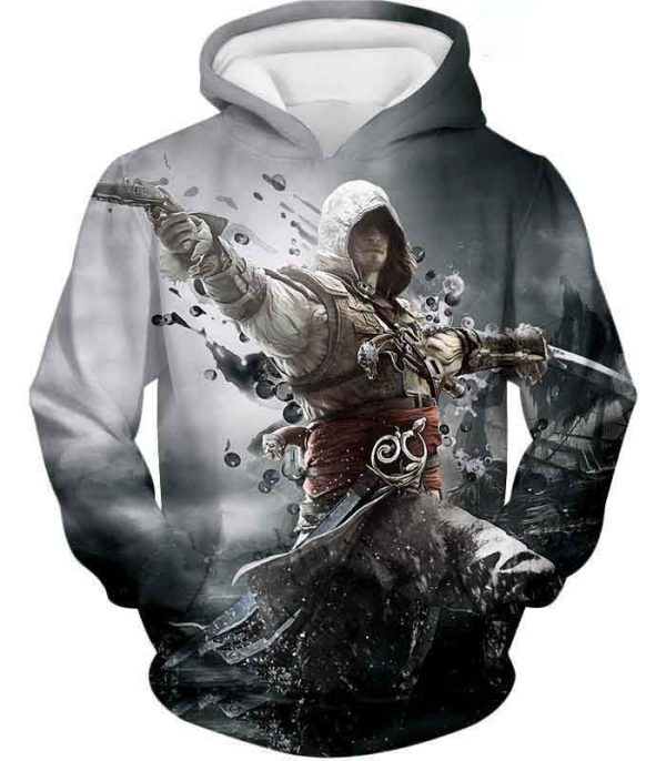 Black Flag Hero Edward James Kenway Cool Action Assassin’s Creed 3D Hoodie