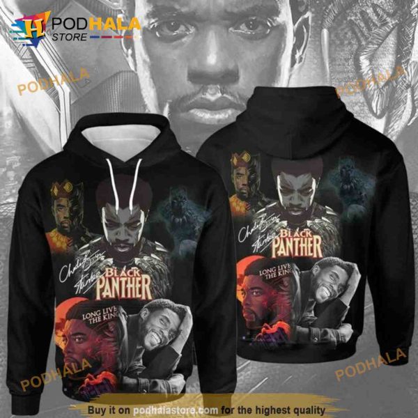 Black Panther Long Live The King Signature 3D Hoodie Sweatshirt Shirt