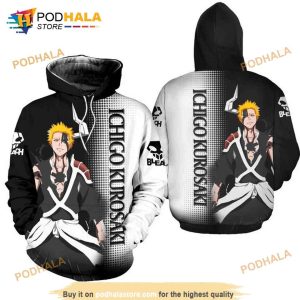 Bleach Ichigo Kurosaki Anime Manga 3D Hoodie