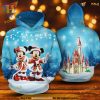 Blue Mickey Minnie Xmas 3D Hoodie