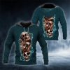 Blue Skull 3D Hoodie Sweatshirt