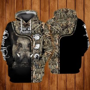 Boar Hunter 3D Hoodie Sweatshirt