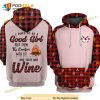 Bonfire Was Lit Wine Girl Camping 3D Hoodie