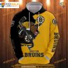 Boston Bruins Cartoon Graphic 3D Hoodie