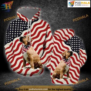 Boxer Flag Dog All Over Printed 3D Hoodie Sweatshirt