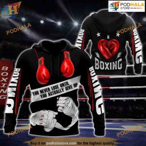 Boxing All Over Printed 3D Hoodie Sweatshirt