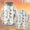 Breeds Of Ducks Hunting All Over Printed 3D Hoodie Sweatshirt