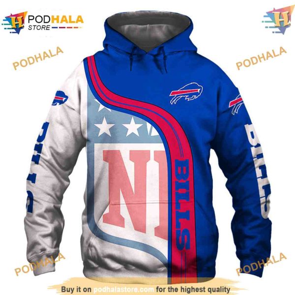 Buffalo Bills 3D Hoodie NFL Pullover