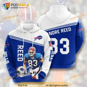 Buffalo Bills 3D Hoodie Sweatshirt Andree Reed