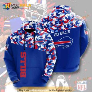 Buffalo Bills 3D Hoodie Sweatshirt Camo