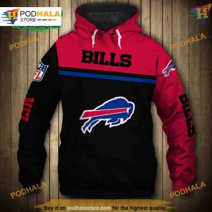 Buffalo Bills 3D Skull Zip Hoodie