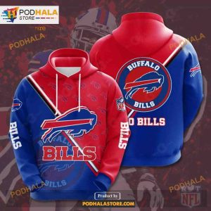 Buffalo Bills 3D Team Logo NFL Hoodie 3D