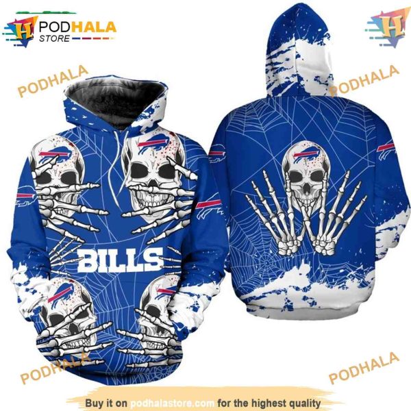 Buffalo Bills Hoodie Skull Halloween