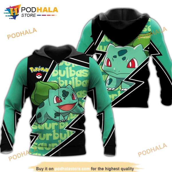 Bulbasaur Pokemon Anime Manga 3D Hoodie