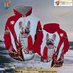 Bull Dog All Over Printed 3D Hoodie Sweatshirt