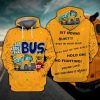 Bus School Full Printing 3D Hoodie Sweatshirt