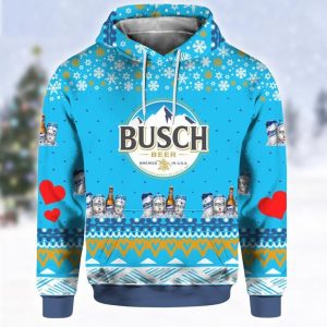 Busch Beer Christmas 3D Hoodie Sweatshirt