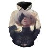 Busty Nier Nier Video Gaming 3D Hoodie Sweatshirt