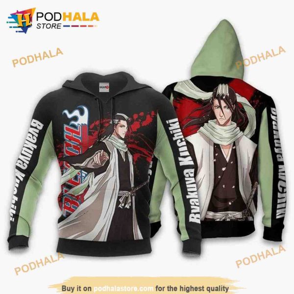 Byakuya Kuchiki Anime Manga Bleach 3D Hoodie