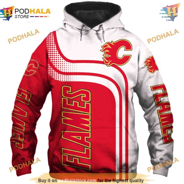 Calgary Flames Pullover 3D Hoodie