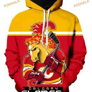 Calgary Flames Ultra-Cool 3D Hoodie