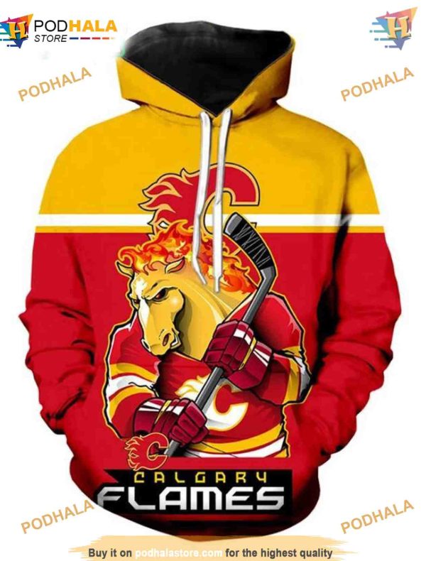 Calgary Flames Ultra-Cool 3D Hoodie