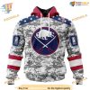 Camo Veterans Day Design NHL Buffalo Sabres 3D Hoodie Special Edition